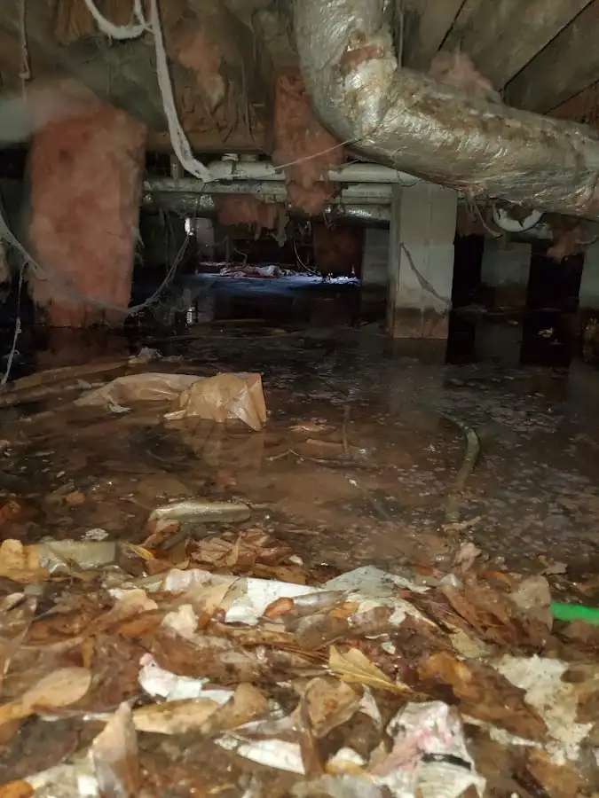 Crawl space flood assessment for Commercial Water Damage Restoration in Longmont