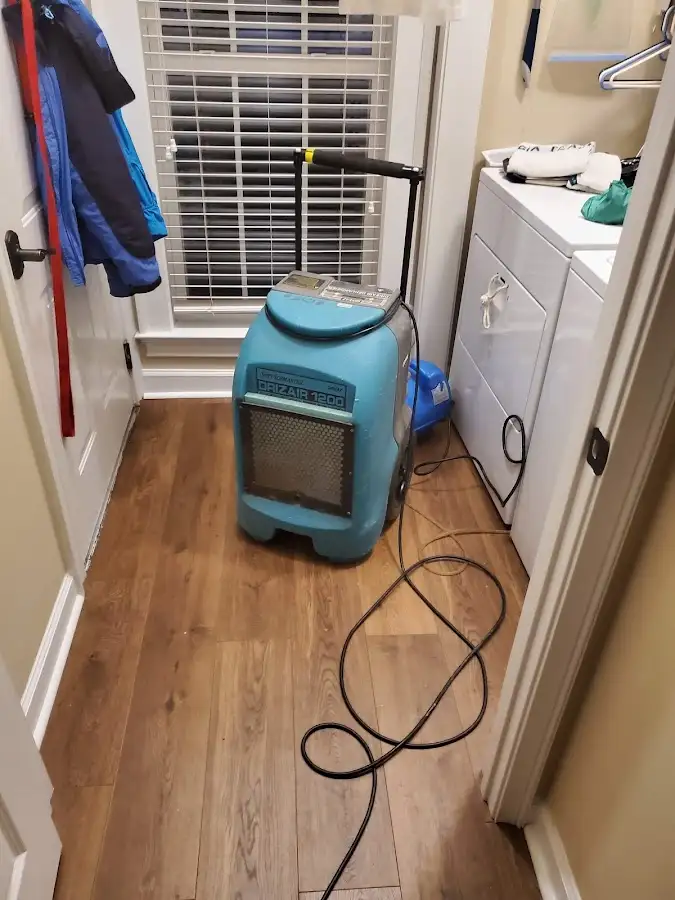 Commercial dehumidifier deployed for Flood Damage Cleanup in Longmont